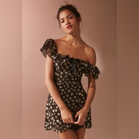 For Love And Lemons Dresses & Skirts - For Love & Lemons Lottie Ruffle Mini Dress